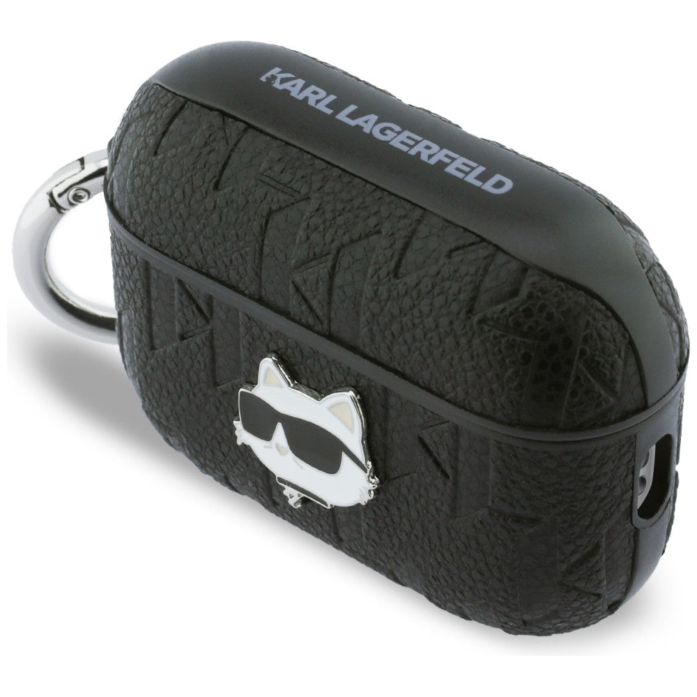Karl Lagerfeld Monogram Choupette Head Case til AirPods Pro 3 - sort