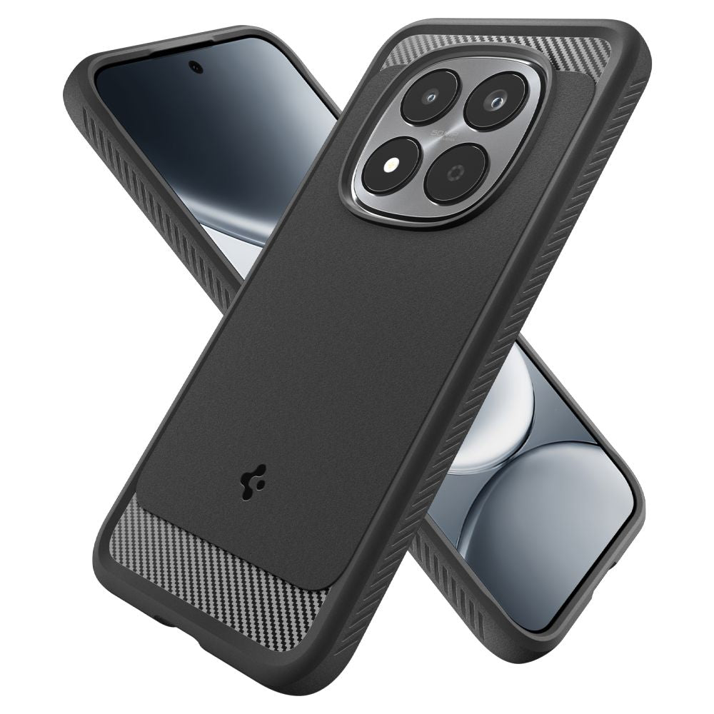 Spigen Rugged Armor case til Xiaomi Redmi Note 15 Pro 5G - sort