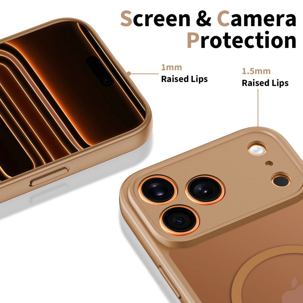 Tech-Protect BasicMag MagSafe Case til iPhone 17 Pro Max - Brunt