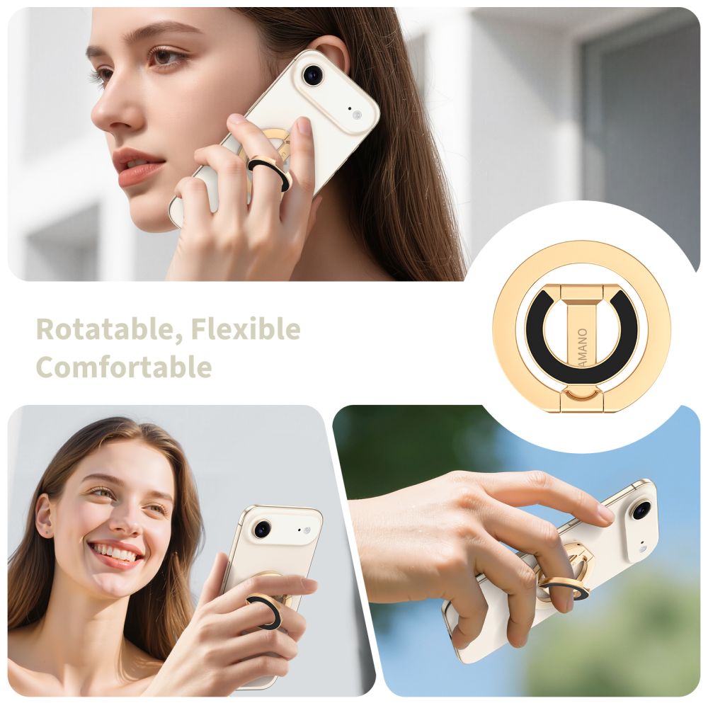 Tech-Protect MMR400 Lamano Magnetisk Ring til Telefon - Guld