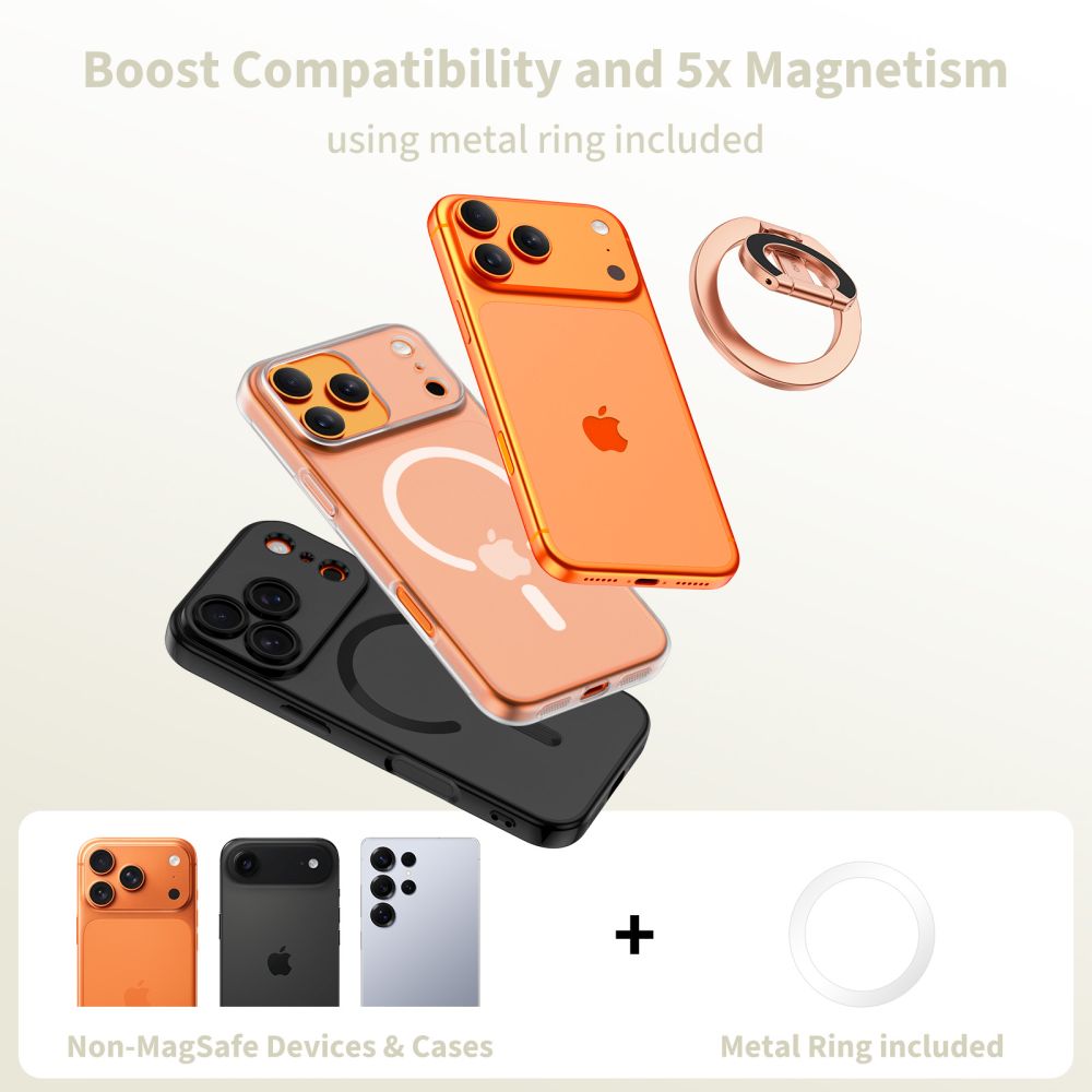 Tech-Protect MMR400 Lamano Magnetisk Ring til Telefon - Rose Gold