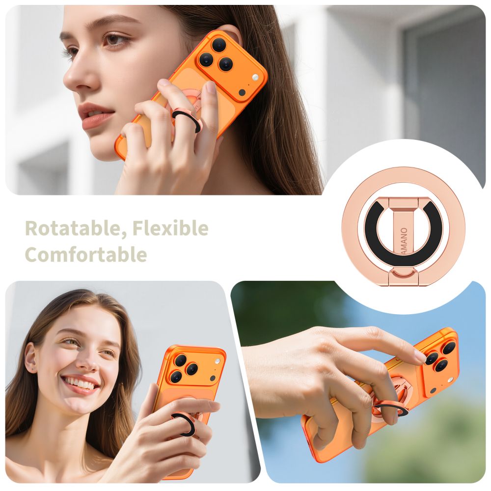 Tech-Protect MMR400 Lamano Magnetisk Ring til Telefon - Rose Gold