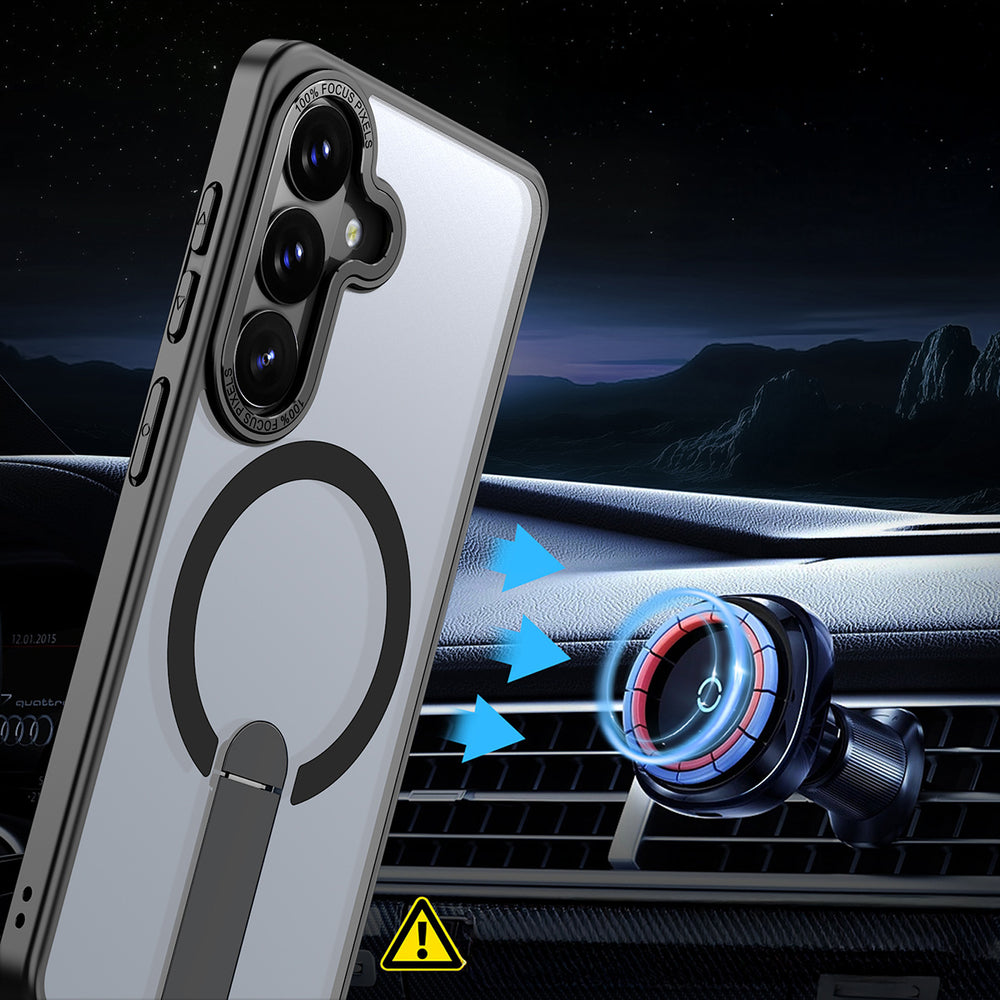 Hybrid Armor X Case til Samsung Galaxy A57 med Stand, Kompatibel med MagSafe - sort