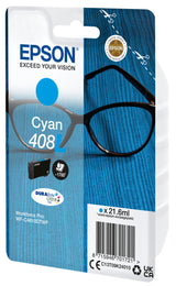 Epson 408L briller DURABrite Ultra enkeltpakke cyan blæk