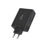 Tech-Protect NC120W-GAN 4-port 120W vægoplader - sort