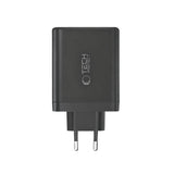 Tech-Protect NC120W-GAN 4-port 120W vægoplader - sort