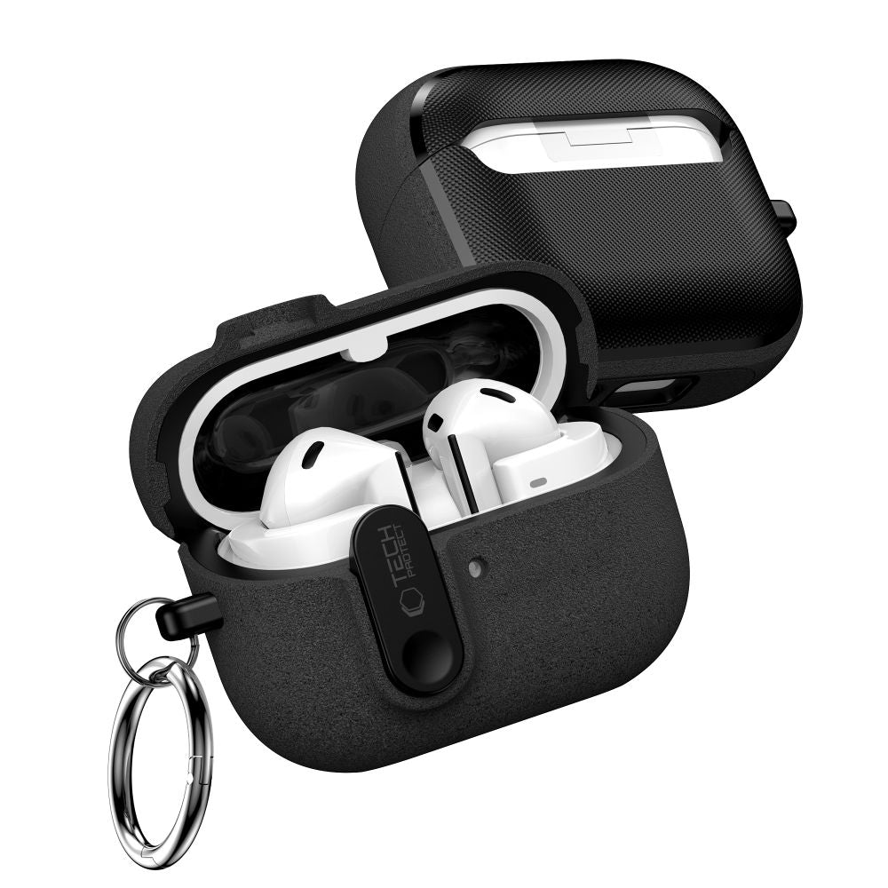 Tech-Protect Slim Hook Case til Samsung Galaxy Buds 3 / 3 FE / 3 Pro - sort