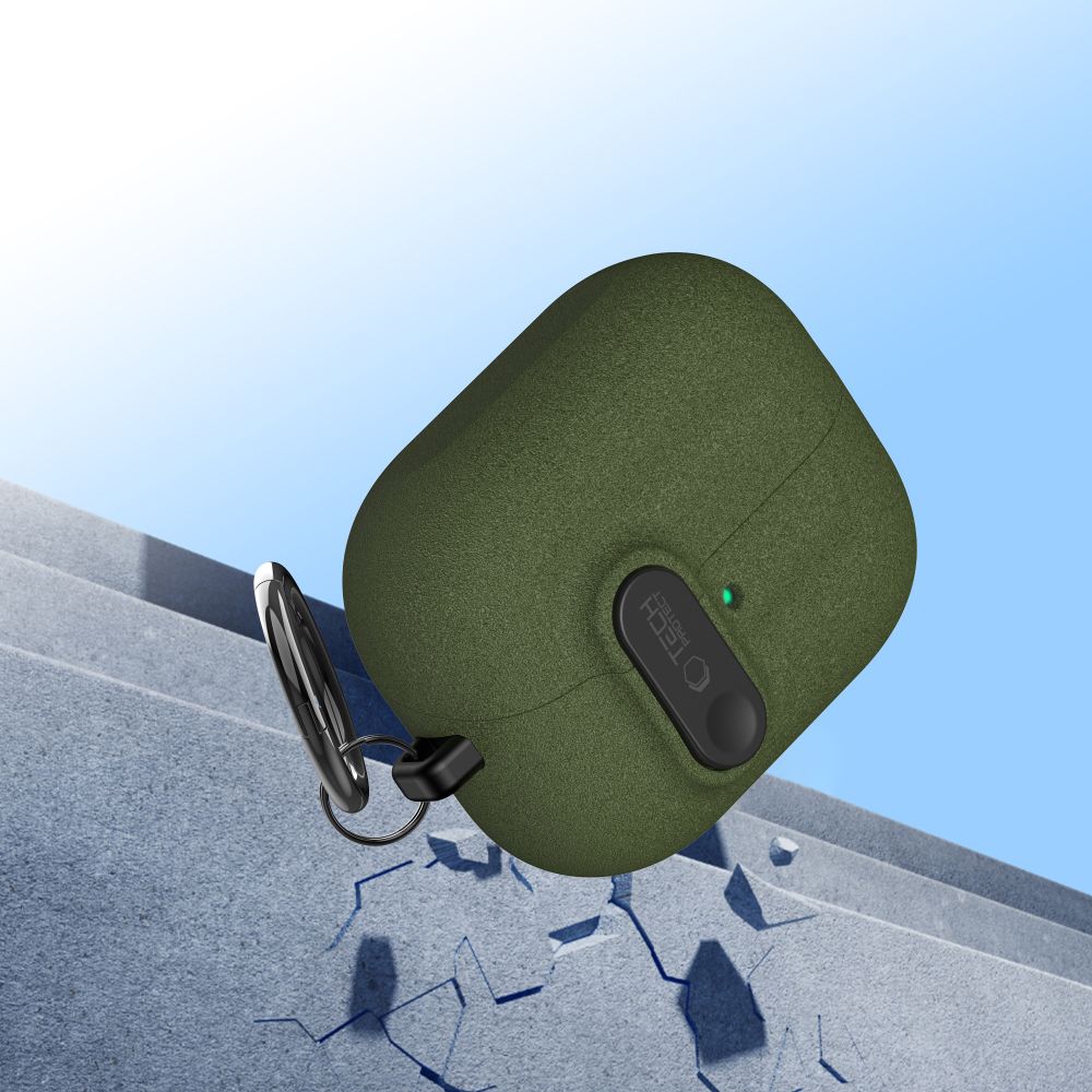 Tech-Protect Slim Hook Case til Samsung Galaxy Buds 3 / 3 FE / 3 Pro - Grøn