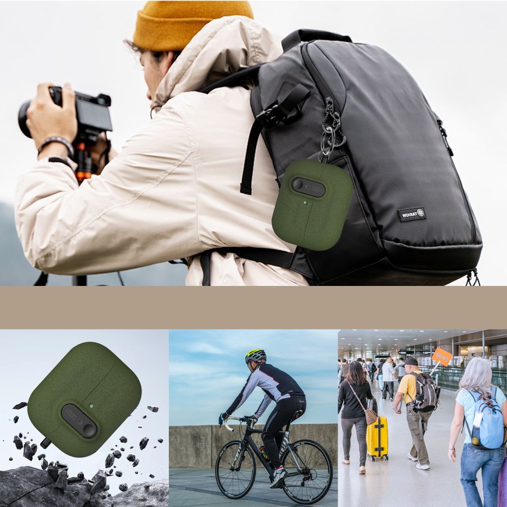Tech-Protect Slim Hook Case til Samsung Galaxy Buds 3 / 3 FE / 3 Pro - Grøn
