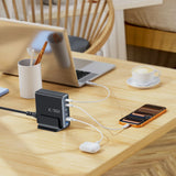 Tech-Protect DC160W-GAN 6-port 160W vægoplader - sort