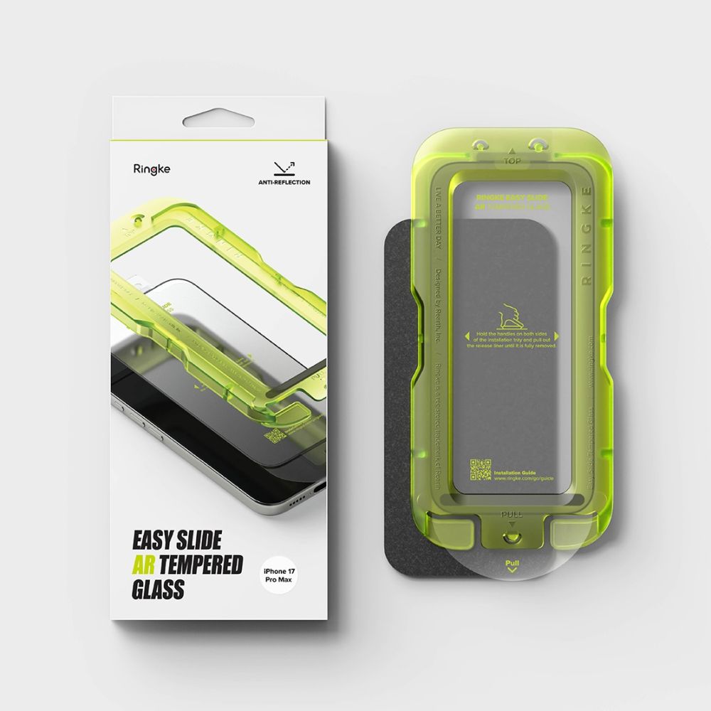 Ringke Easy Slide Anti-reflekterende tempereret glas til iPhone 17 Pro Max