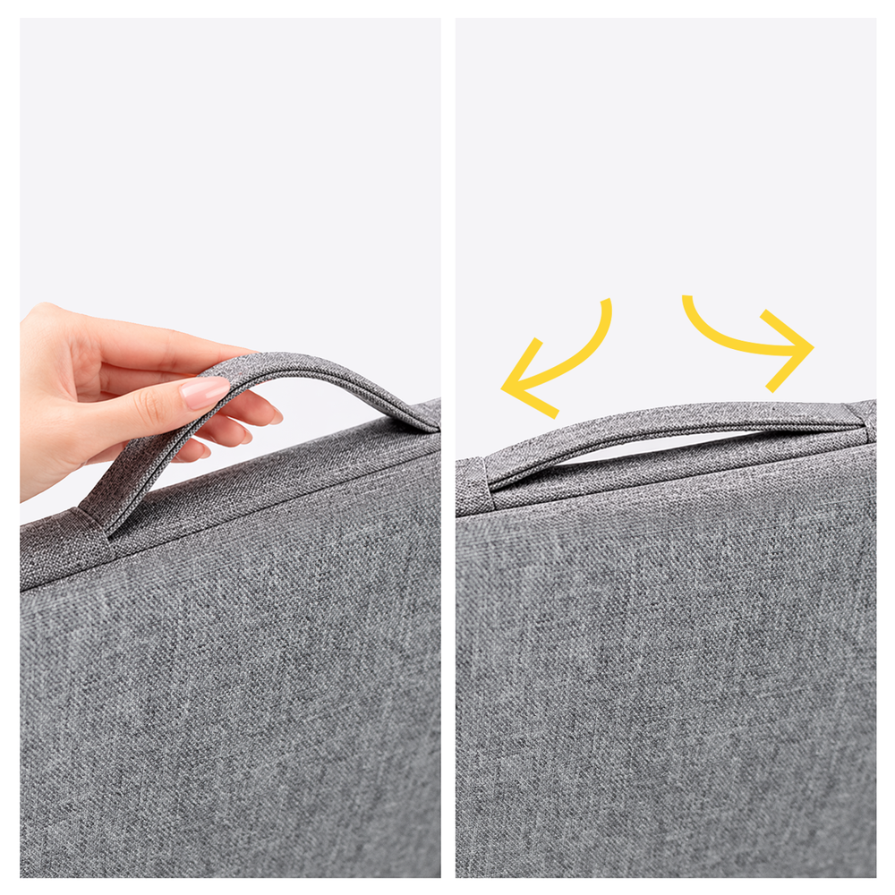 Wozinsky WTNP-14G 13-14" Laptop Bag with Retractable Handle - Gray