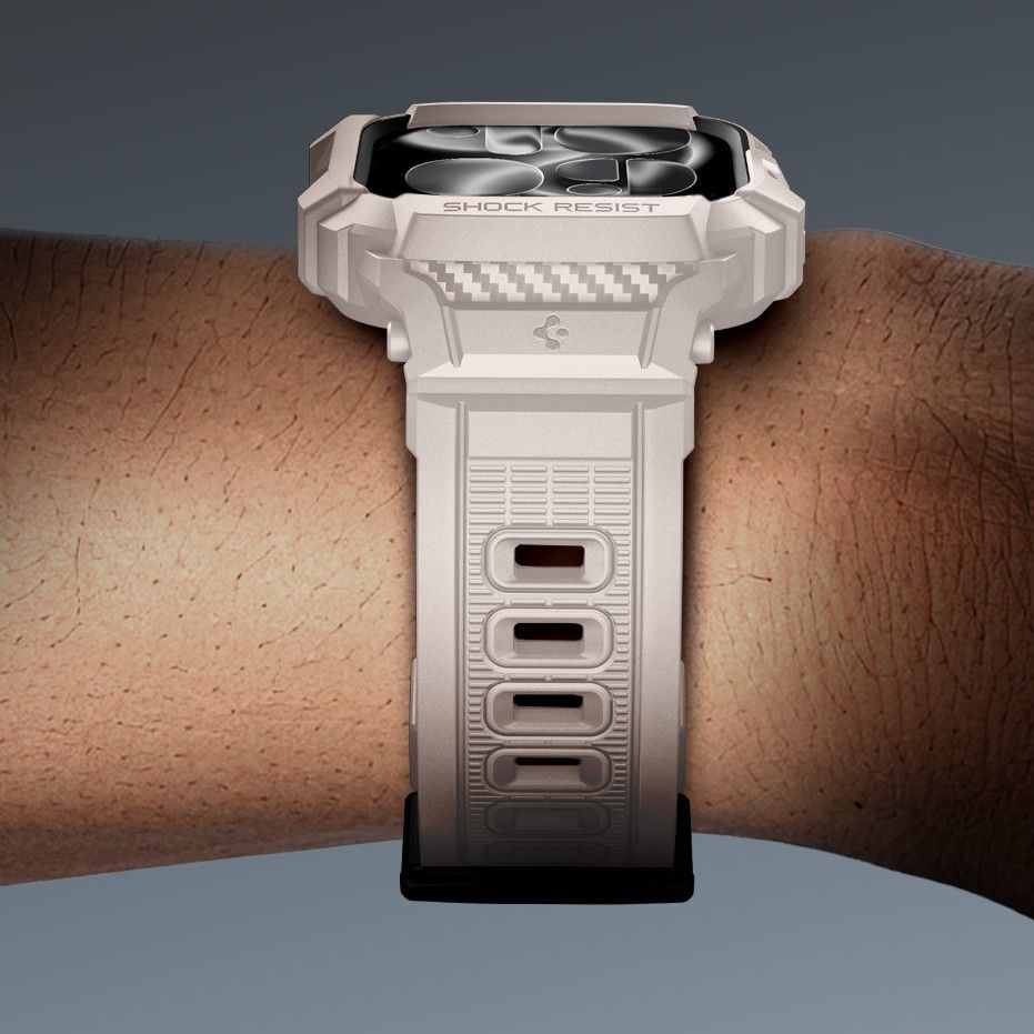 Spigen Rugged Armor Pro V2 Apple Watch Strap (46mm) - Beige