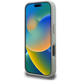 Karl Lagerfeld Grained Pattern & Logo MagSafe Case til iPhone 16 Pro Max - Grå