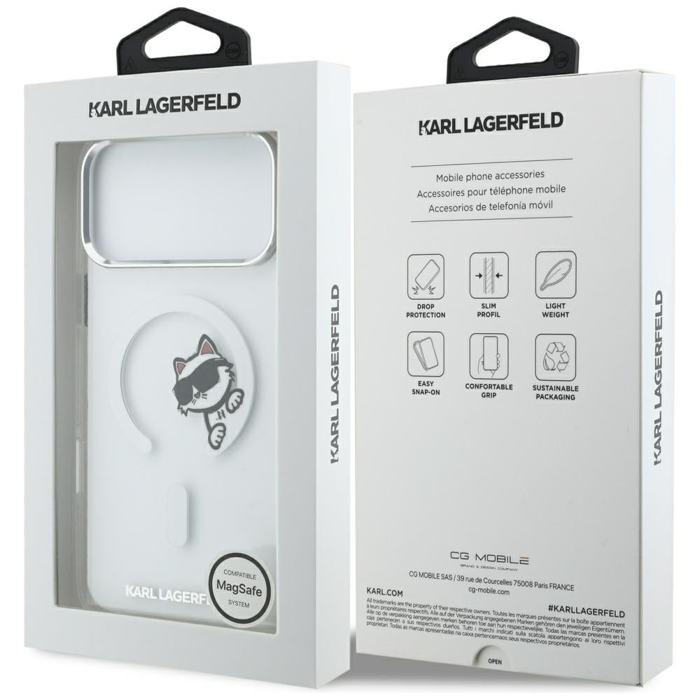 Karl Lagerfeld IML Peekaboo MagSafe Case til iPhone 17 Pro Max - klar
