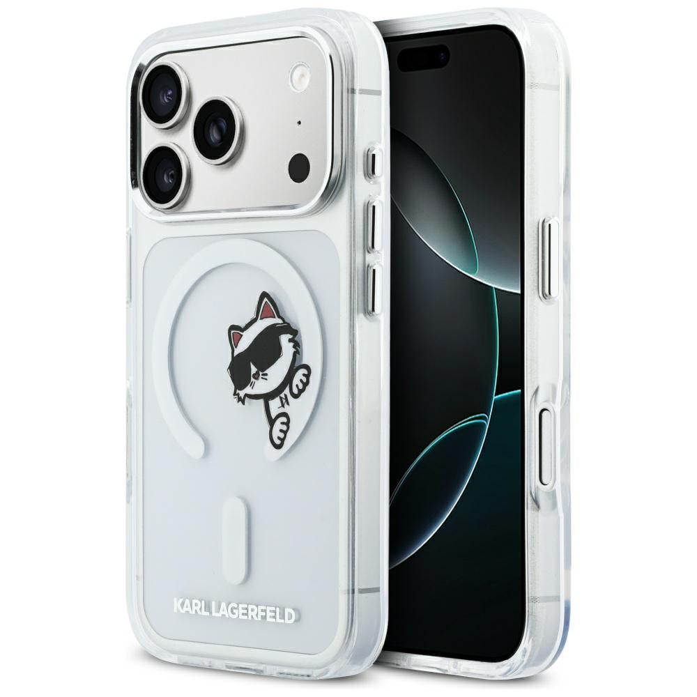 Karl Lagerfeld IML Peekaboo MagSafe Case til iPhone 17 Pro - klar