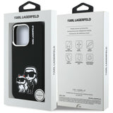Karl Lagerfeld Silicone Karl & Choupette Sketch MagSafe Case til iPhone 16 Pro - sort