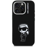 Karl Lagerfeld Silicone Karl Sketch MagSafe Case til iPhone 16 Pro Max - sort