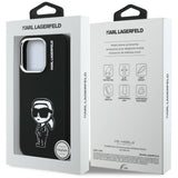 Karl Lagerfeld Silicone Karl Sketch MagSafe Case til iPhone 16 Pro Max - sort