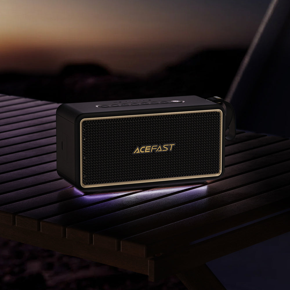 Acefast K3 Ultra Wireless Speaker with RGB Backlight Bluetooth 5.4 - Black