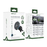Acefast D61 Magnetic Car Air Vent Holder med Qi2 25W trådløs opladning - Grå