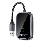Acefast QC1 trådløs biladapter - grå
