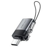 Acefast J7 USB-A - USB-C Adapter - Gray