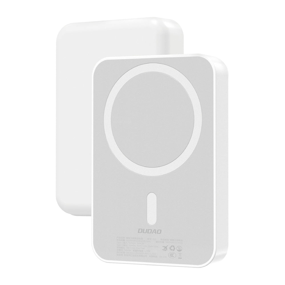 Dudao K26 Power Bank 10000mAh 20W USB-A / USB-C / MagSafe - hvid