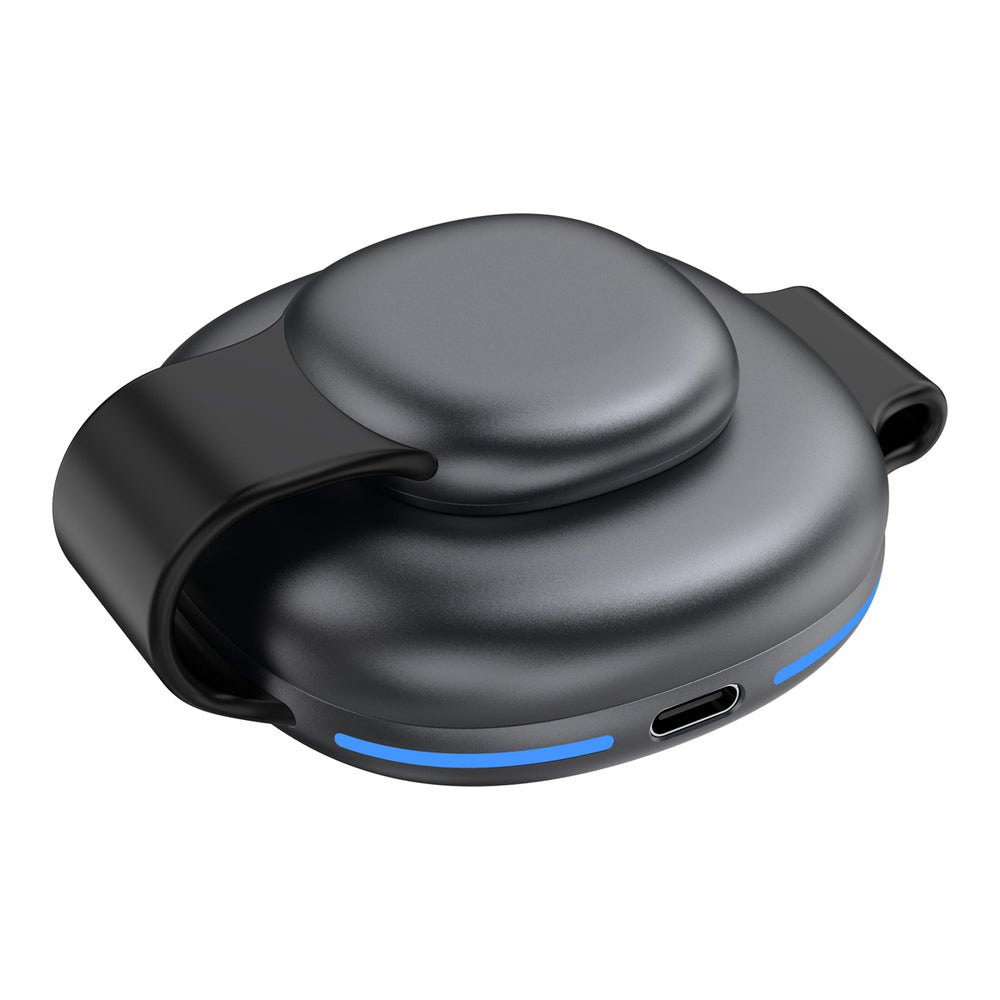Dudao A11S 3-in-1 Wireless Charger Compatible with MagSafe Smartphone Smartwatch Headphones - Black