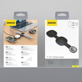Dudao A11S 3-in-1 Wireless Charger Compatible with MagSafe Smartphone Smartwatch Headphones - Black