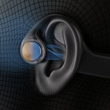 Dudao U22 Bluetooth 5.2 Bone Conduction Headphones med hovedbånd - sort