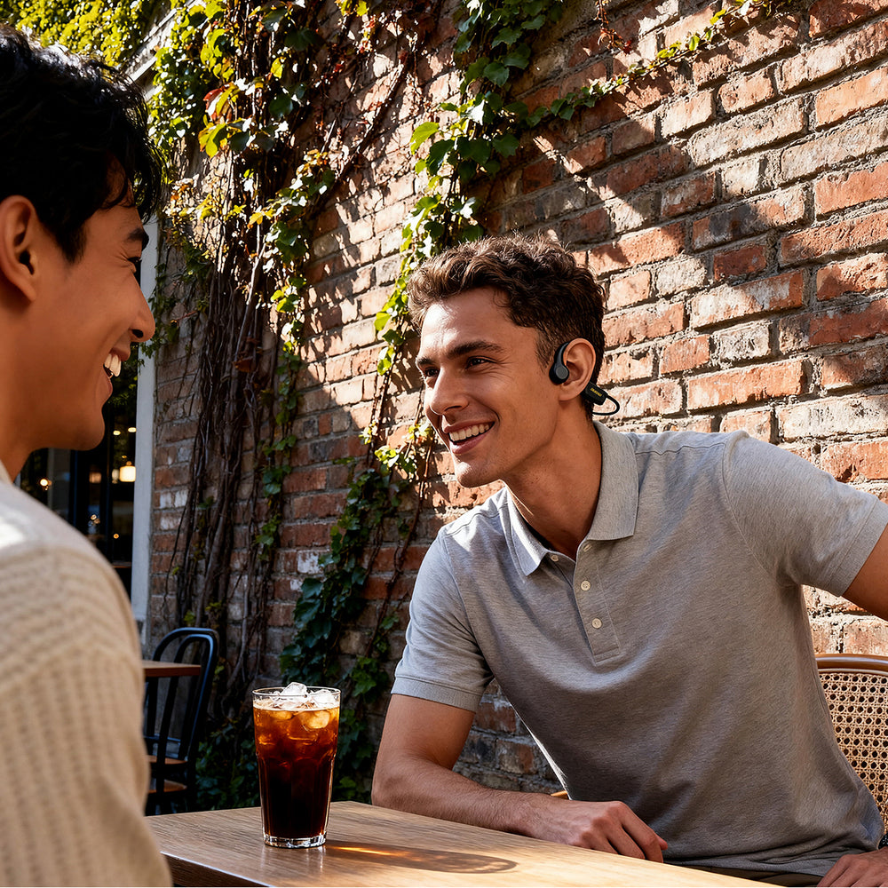 Dudao U22 Bluetooth 5.2 Bone Conduction Headphones med hovedbånd - sort