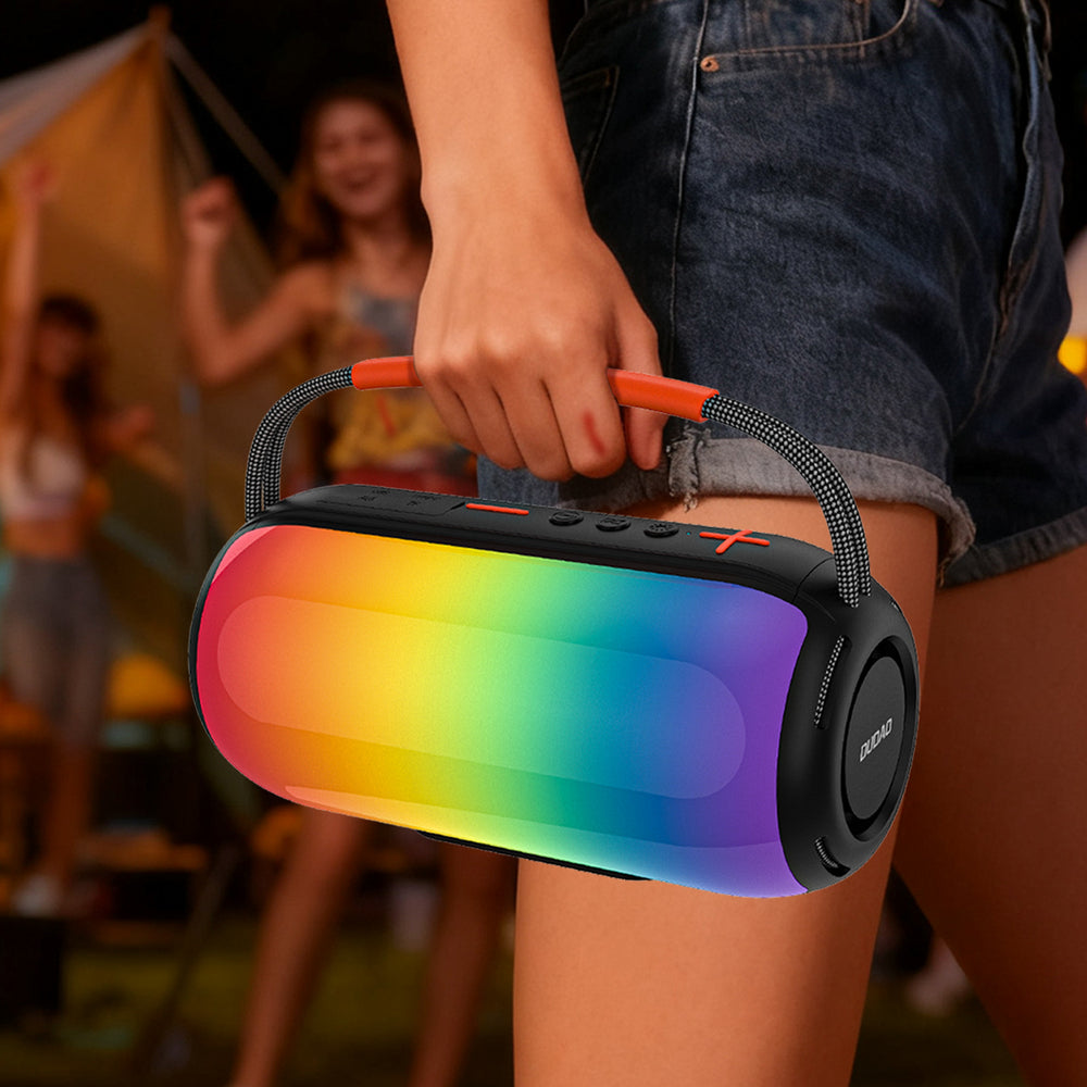 Dudao Y21 Wireless Speaker with RGB Backlight Bluetooth 5.3 - Black
