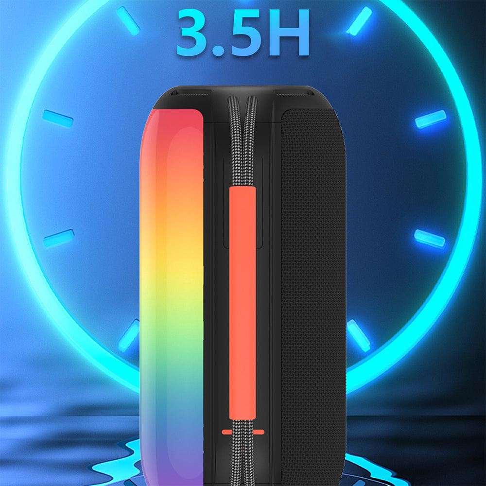 Dudao Y21 Wireless Speaker with RGB Backlight Bluetooth 5.3 - Black