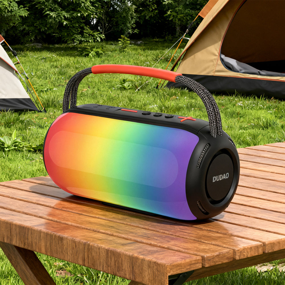Dudao Y21 Wireless Speaker with RGB Backlight Bluetooth 5.3 - Black