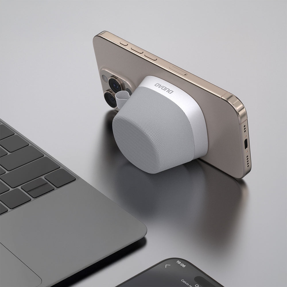 Dudao Y20 trådløse højttaler med magnetisk Mount Bluetooth 5.3 - Silver