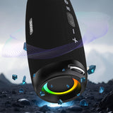 Dudao Y21Pro Wireless Speaker with RGB Backlight Bluetooth 5.3 - Black