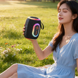 Dudao Y22 trådløs højttaler med RGB baglys Bluetooth 5.3 - sort