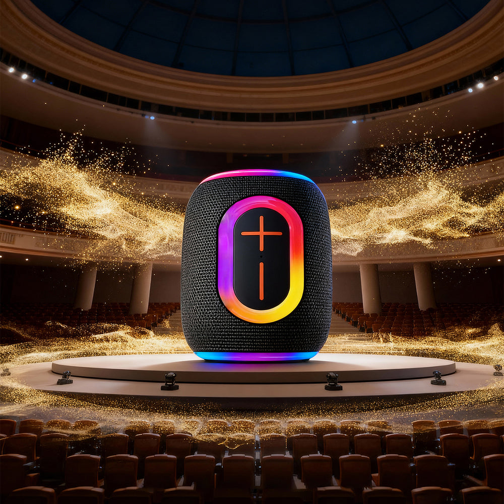 Dudao Y22 trådløs højttaler med RGB baglys Bluetooth 5.3 - sort