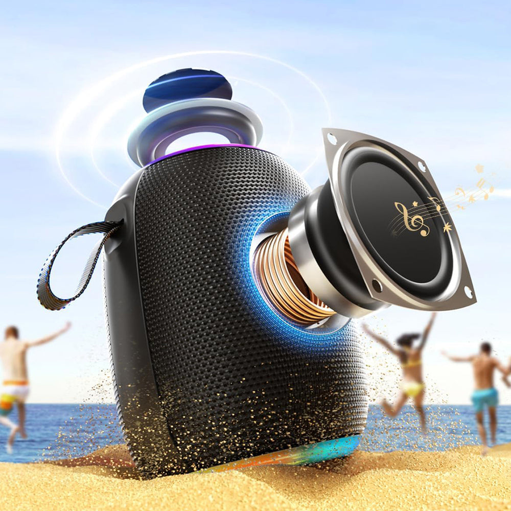 Dudao Y22 trådløs højttaler med RGB baglys Bluetooth 5.3 - sort