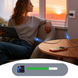 Joyroom JR-TG7 33W USB-A + USB-C Wall Charger med 60W USB-C til USB-C 1m Kabel - sort