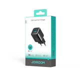 Joyroom JR-TG7 33W USB-A + USB-C vægoplader med 30W USB-C - Lightning 1m kabel - sort