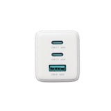 Joyroom JR-TG10 65W GaN 2x USB-C + USB-A vægoplader med 100W USB-C - USB-C 1,2m kabel - hvid