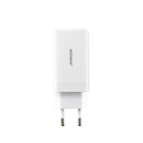 Joyroom JR-TG10 65W GaN 2x USB-C + USB-A vægoplader med 100W USB-C - USB-C 1,2m kabel - hvid