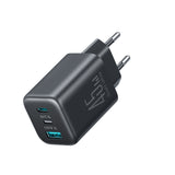 Joyroom JR-TO1 GaN 45 USB-C Lightning USB-A Wall Charger - sort