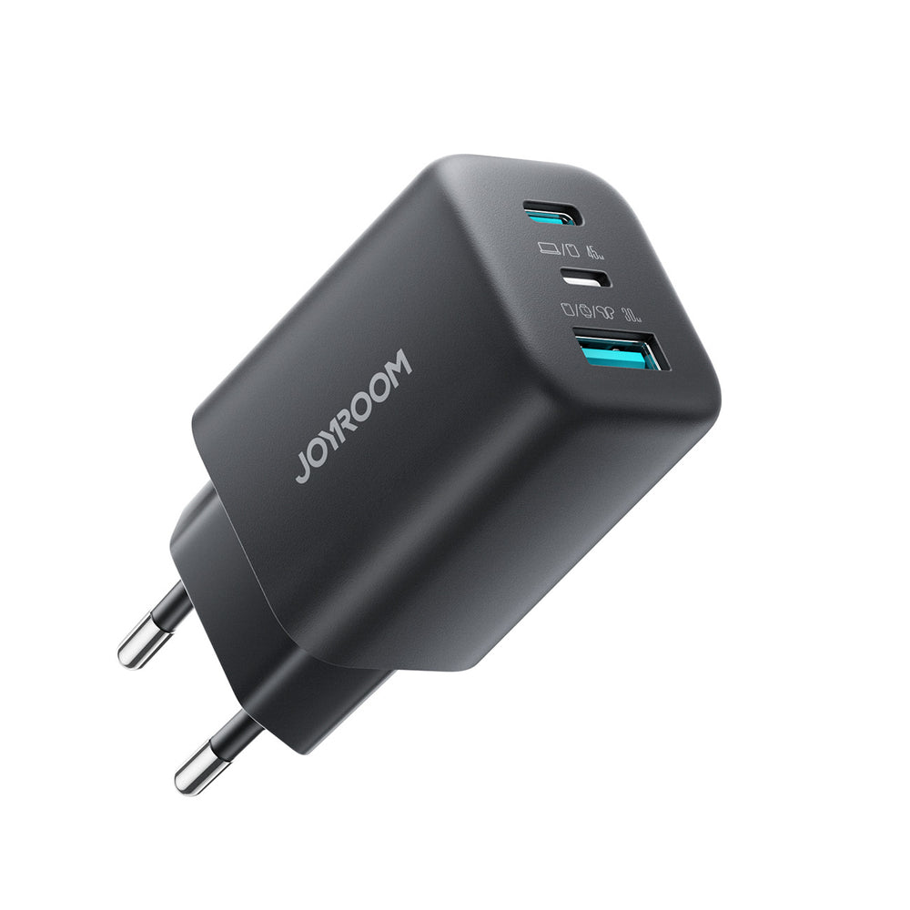 Joyroom JR-TO1 GaN 45 USB-C Lightning USB-A Wall Charger - sort