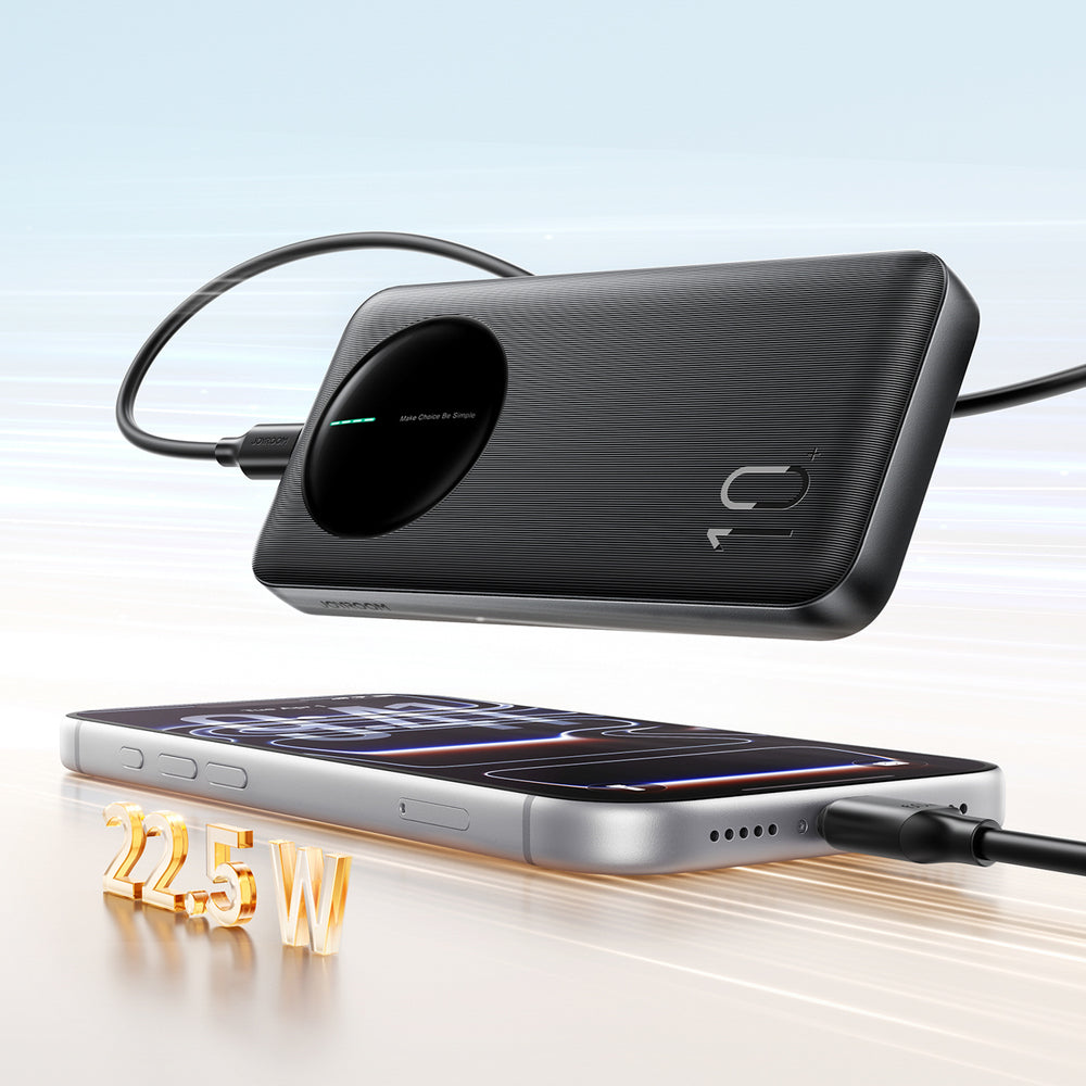Joyroom JR-PBF12 Pro Powerbank 22.5W 10000mAh med Digital Display 2x USB-A 1x USB-C - sort