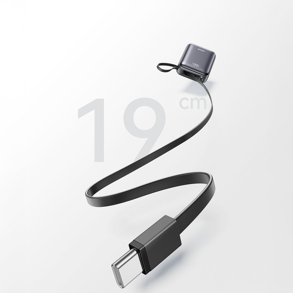 Joyroom JR-PBF29 20000mAh 22.5W Powerbank med dobbelt kabel - sort