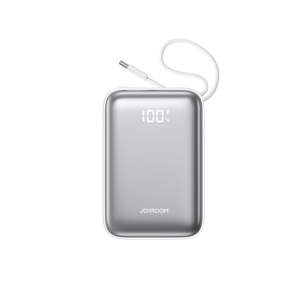 Joyroom JR-PBF29 20000mAh 22.5W Powerbank med dobbelt kabel - hvid