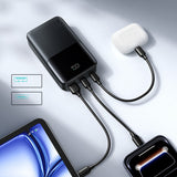 Joyroom JR-QP192 Star Series Mini 20000mAh 22.5W Powerbank med digital skærm - sort
